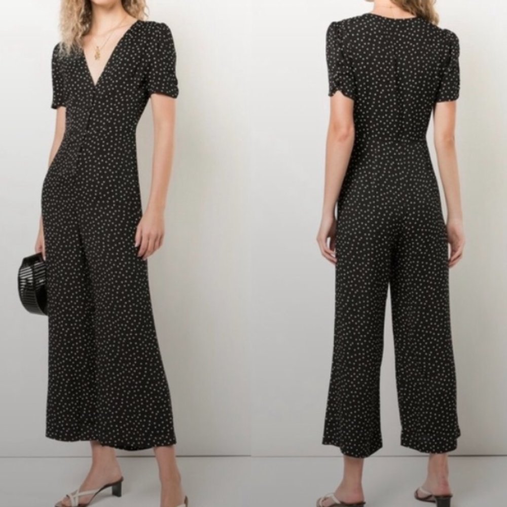 Reformation France Selene Polka Dot Jumpsuit